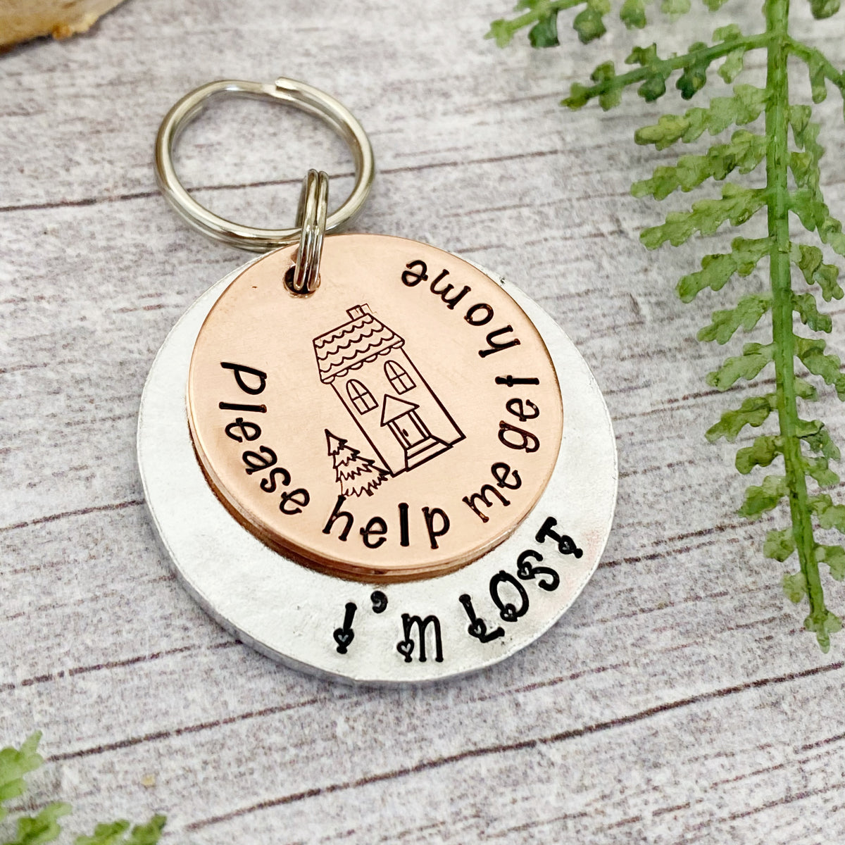 Home again dog on sale tag