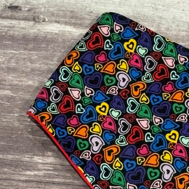 Bandana | VALENTINES | All You Need is Love / Multi-colour Hearts