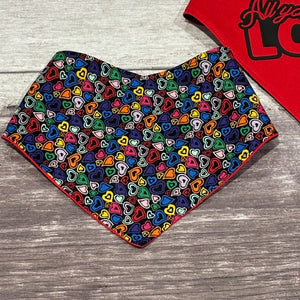 Bandana | VALENTINES | All You Need is Love / Multi-colour Hearts