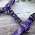 Harness | Purple Polka Dot