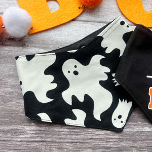 Bandana | HALLOWEEN | Glow in the Dark Ghosts / Happy Halloween Spiderweb